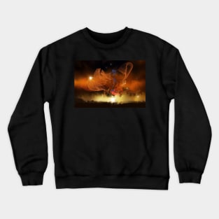 Abstract Art - Sunset Nature Skyline Crewneck Sweatshirt